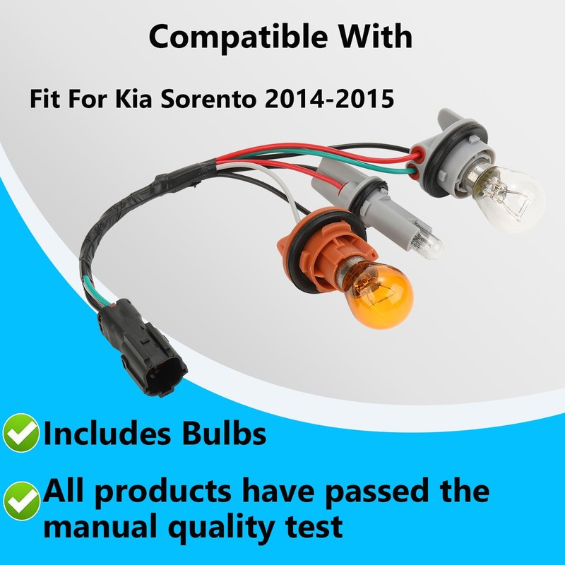 Socket & Wire Tail Light Harness Assembly for Kia Sorento