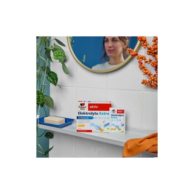 Doppelherz Electrolyte Extra - with Orange Flavour | Magnesium contributes