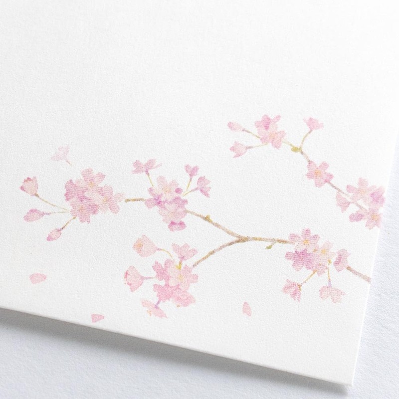 Nubby Envelope Spring Gogatsu Haruha Flower 1B | Japanese Paper