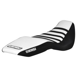 Honda 2016-2021 HONDA Grom MSX 125 SEAT COVER  BLACK & WHITE w/ BLACK RIBS  -  #177