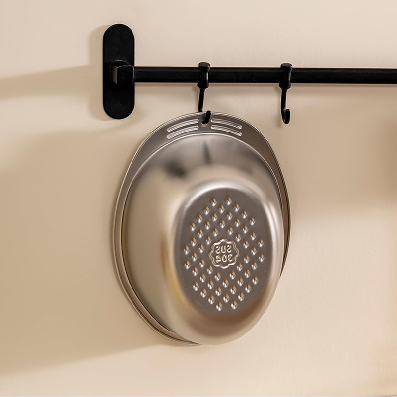 Small Rice Washing Bowl with Strainer Quinoa Washer Bowl, Stainless