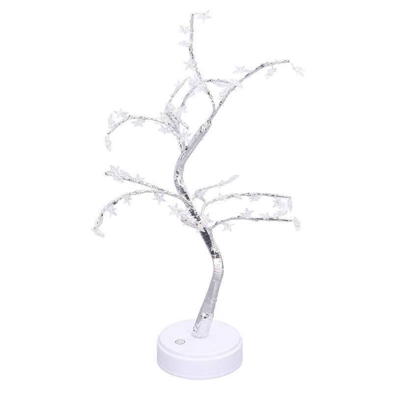 Tabletop Bonsai Tree Lamp Adjustable Safe Touch Switch Night Light