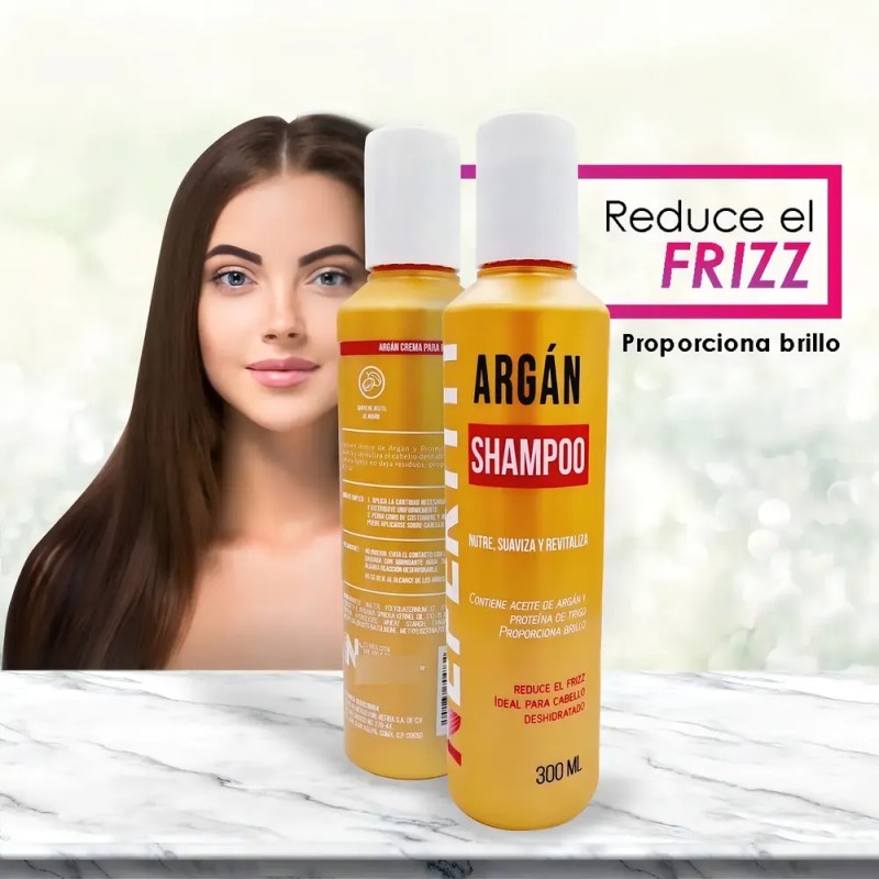 Shampoo De Argan Hidratante Para Cabello Nefertiti 300ml