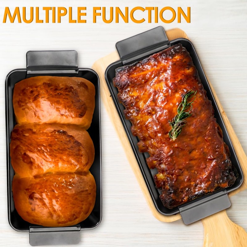 Cyimi Meatloaf Pan with Drain Tray, Nonstick Baking Loaf Pan