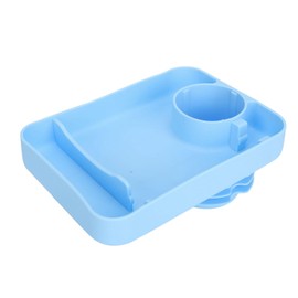 Yosoo Kids Car Tray Multifunction Thickened Silicone Cup Holder Tray for Snacks Toys Books Travel