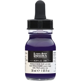 Liquitex 4260314 Liquid Professional Acrylic Paints - Ink, 30 ml, Highly Pigmented Airbrush Paint, Phthalo Blue Red