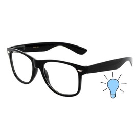 OWL KIDS BLUE LIGHT GLASSES BLACK ANTI BLUE RAY CLEAR LENS GAMING COMPUTER W/TESTER