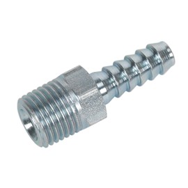 Sealey AC08 Screwed Tailpiece Male 1/4BSPT - 1/4 Hose Pack of 5