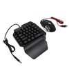 Zunate Half Hand Gaming Keyboard and Mouse Combo, 3 in