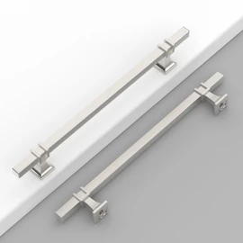 Coinkoly 10 Pack 7-1/2"(192mm) Brushed Nickel Cabinet Pulls Kitchen Satin Nickel Cabinet Handles Drawer Pulls Cupboard Hardware for Cabinets