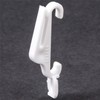 White Fast Track Curtain Gliders - 40mm Hooks for Window