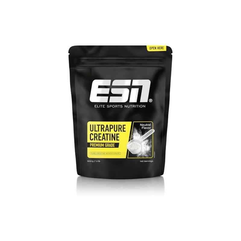 ESN Ultrapure Creatine Monohydrate, 500 g, 1.1 lbs, 142 Servings