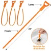 Forlivese 3 Pack 25 Inch Drain Snake,Drain Clog Remover,Sink Snake