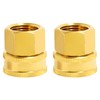 TAROSE 2 Pack Brass Garden Hose Adapter, Female to Female