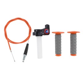 REPAIROCK 7/8" 22mm 15/16" 24mm Motorcycle Hand Grips Cover Kit Non Slip Rubber Handlebar Grips for Motorcycle Scooter Bicycle ATV Orange