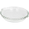 Pyrex Bakeware 9.5" Clear Scalloped Glass Pie Plate - Made