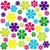 Outus 60 Pieces Flower Shaped Cutouts Mini Retro Flower Cutouts
