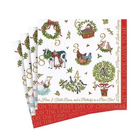 On The 12th Day of Christmas Lunch Napkin