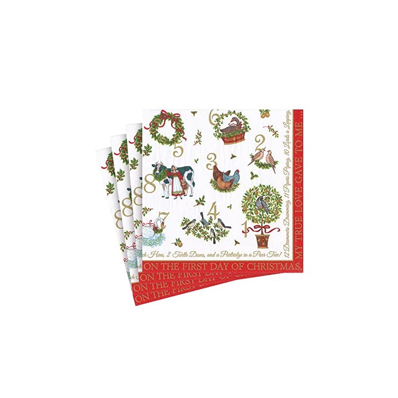 On The 12th Day of Christmas Lunch Napkin