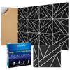 8 Pack 2-Layer Large Soundproof Wall Panels, 15.7 x 15.7