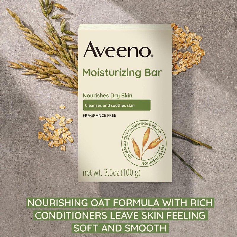 Aveeno Active Naturals Moisturizing Bar 3.50 ounce (Pack of 6)