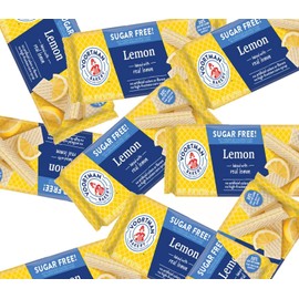 Voortman Bakery #1 Sugar Free LEMON Wafer Cookies (Pack of 2 x 9 Oz) Truly Delicious!
