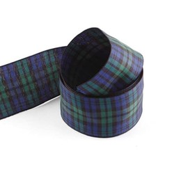 Tartan Ribbon 15mm, 25mm & 40mm Available in Blackwatch, Macgregor, Royal Stewart & Shetland 3 Metres of Ribbon (Black Watch, 40mm)