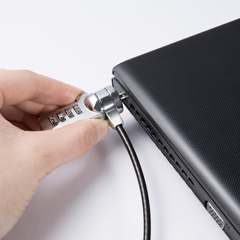 Winterworm Laptop Security Lock, Combination Cable Lock, Theft Protection Tablet