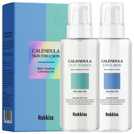 Rocky's Calendula Skin Toner 150ml + Emulsion 150ml set, 1 set / 록키스 카렌듈라 스킨 토너 150ml + 에멀전 150ml 세트, 1세트