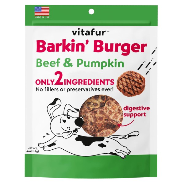 Vitafur Barkin Burger Grilled Beef & Pumpkin All Natural Dog