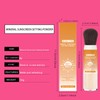 Mineral Sunscreen Setting Powder, SPF 50 Transparent Brush Powder, Long-Lasting,Lightweight