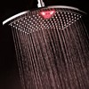 Dream Spa AquaFan 12 inch All-Chrome Rainfall-LED-Shower-Head with Color-Changing LED/LCD