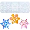 WANDIC Snowflake Molds Christmas Ornament Resin Molds for DIY Christmas