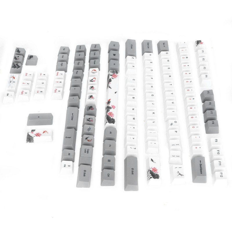 PBT Keycaps 118 Key English Style With Animal Pattern Elements