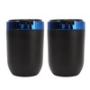 2Pcs Car Ashtray with LED Blue Light Portable Removable Car