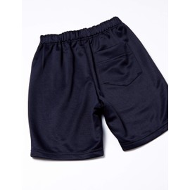 Catch R679094 Round Neck Short Sleeve Gymnastics Clothes, Quarter Pants, School, Elementary School, Middle School, Childhood, Training, Gymnastics Wear, Physical Education Wear, Kids, navy