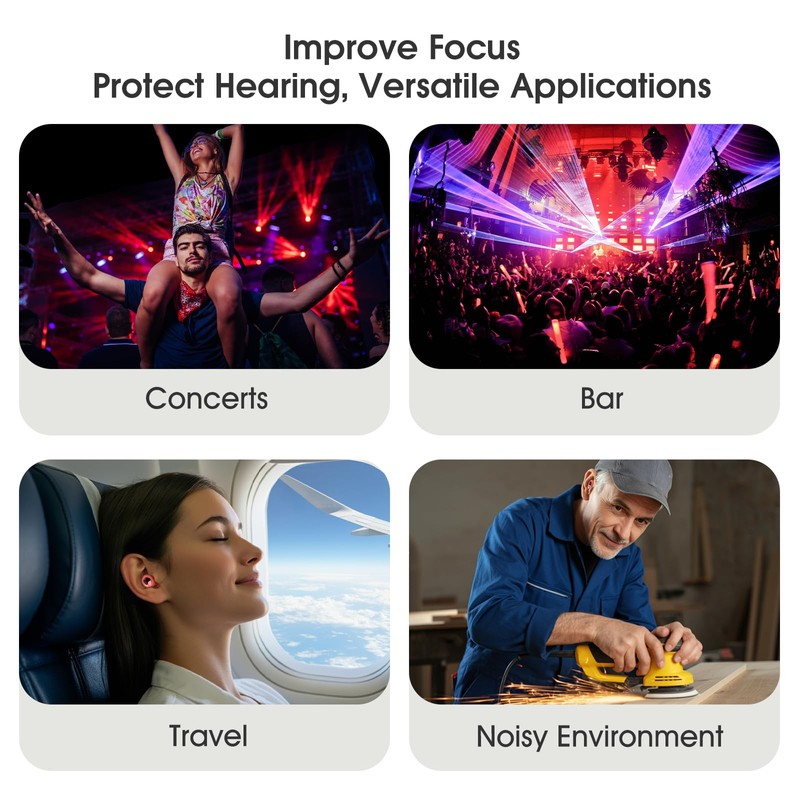 Vosaf Ear Plugs for Sleeping Noise Cancelling, Soft Ear Plugs
