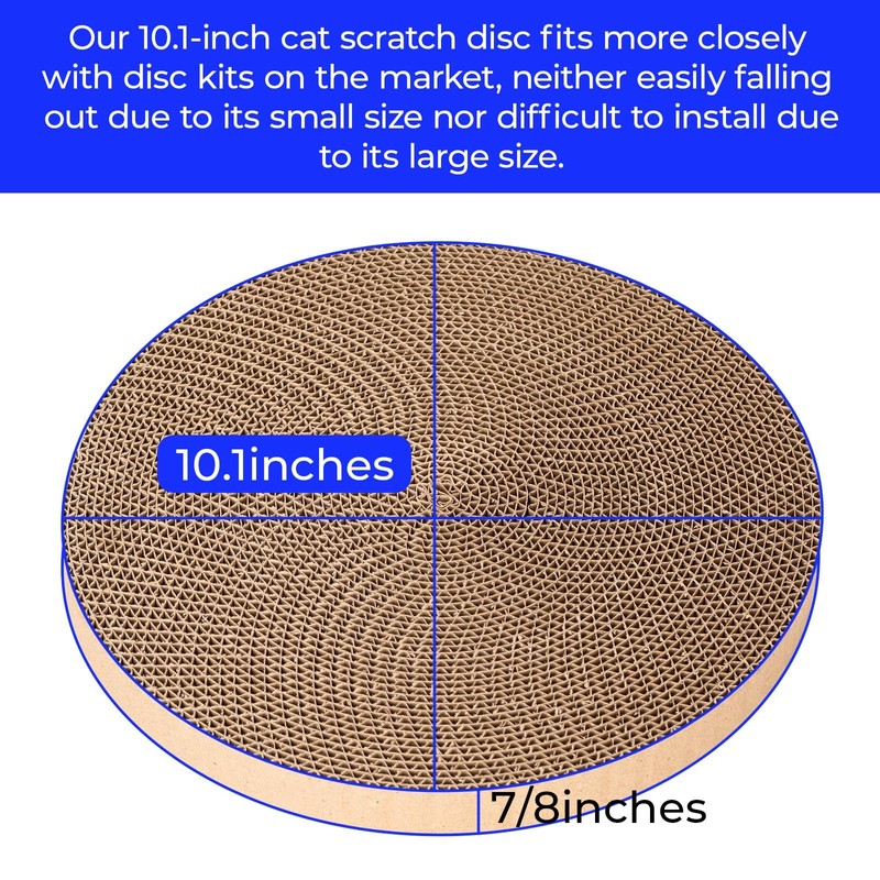 Round cat Scratcher Refill 10 inch Diameter 7/8 inch Thickness