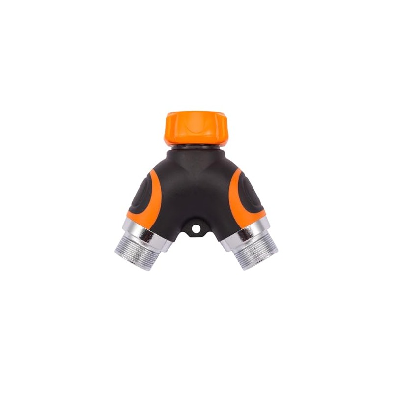 Giraffe Tools 2-Way Hose Splitter with Shut-Off Valves, Heavy Duty