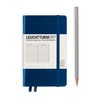 LEUCHTTURM1917 - Pocket A6 Ruled Hardcover Notebook (Navy) - 187 Numbered Pages