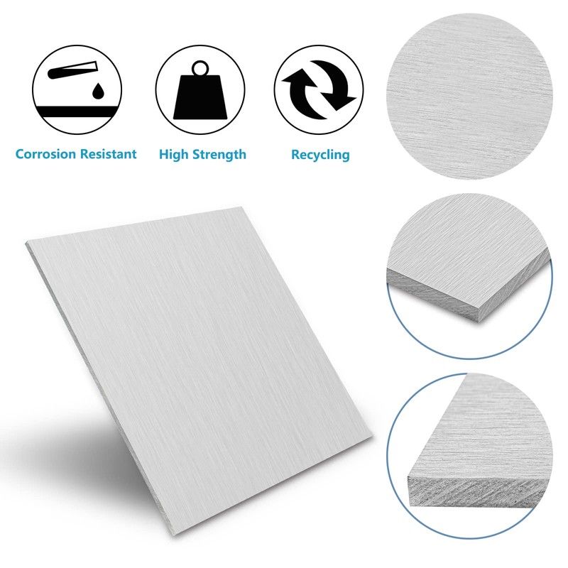 1/4Inch Thick Aluminum Sheets & Plates, 12” x 12”Heavy Duty