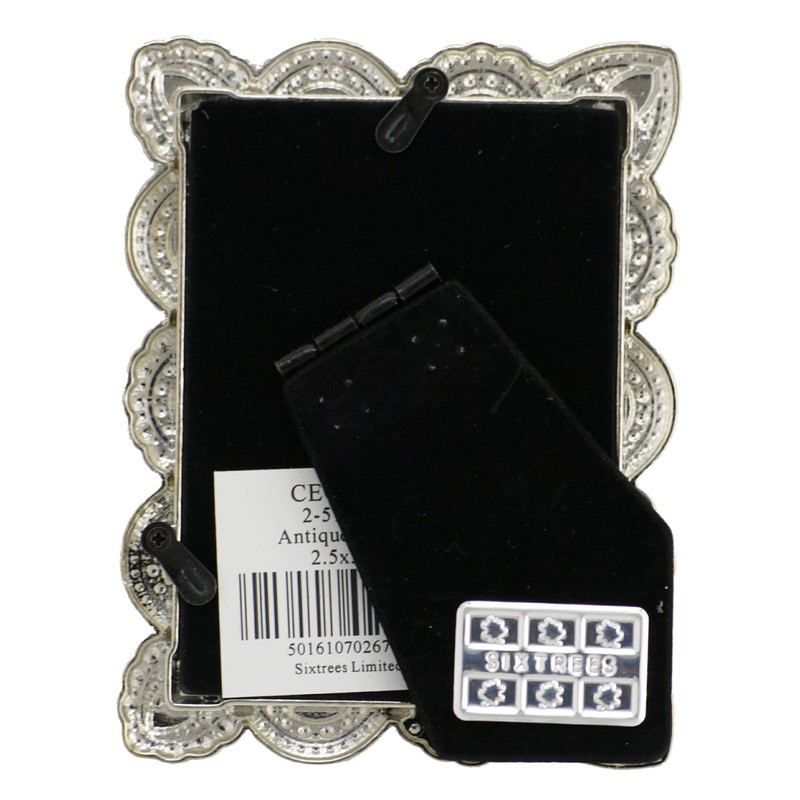 Antique Vintage and Shabby Chic Style silver metal photo frame