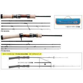 Major Craft FTX-B38/425UL Trout Rod Fine Tail Multipiece Model (2 Tip Types) Bait 3'8" (1.16 m)