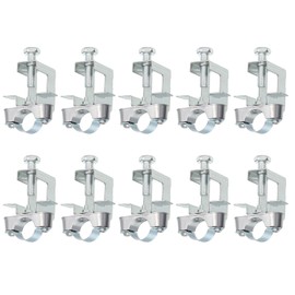 uxcell 10Pcs Conduit Hanger with Beam Clamp Fit for 3/4"(20mm) Pipe Support Bracket Cable Hangers for I-beam, Conduit, Pipe, Cable