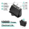 QTEATAK 5Pcs SPDT 3 Pins 3 Position ON/Off/ON Toggle Rocker
