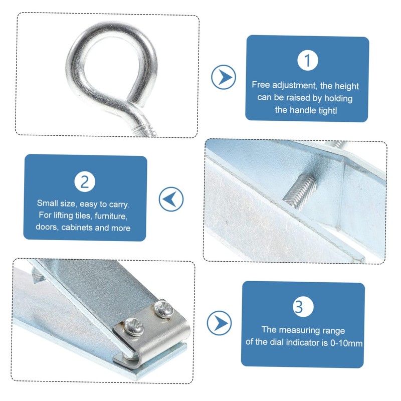 Operitacx 4Pcs Adjustable Drywall Lifter Tool for Tile Leveling High