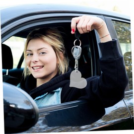 Operitacx 30st Herz Schlüsselanhänger Leere Schlüsselanhänger Vinyl-schlüsselanhänger-rohlinge Schlüsselanhänger-tags Leer Schlüsselanhänger in Herzform Transparent Acryl