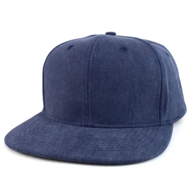 Trendy Apparel Shop Gorra Grande XXL con Pigmento Liso teñido Plano, Azul Marino/Flor y Brillo, XX-Large