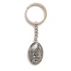 Lourdes Virgin Medal Keyring Silver 37, silver