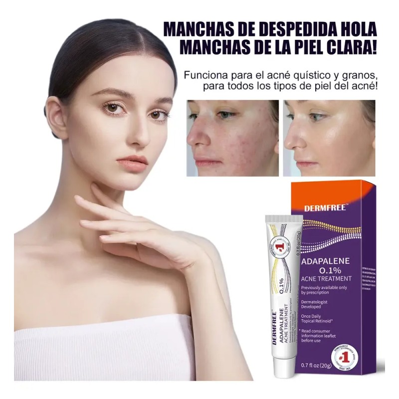 3 Gel Facial Anti-piel Acne Con Adapalene Para Piel Acnes